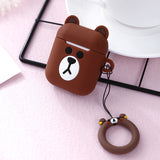 Cute Cartoon Characters Silicone Airpods 1/2 Case