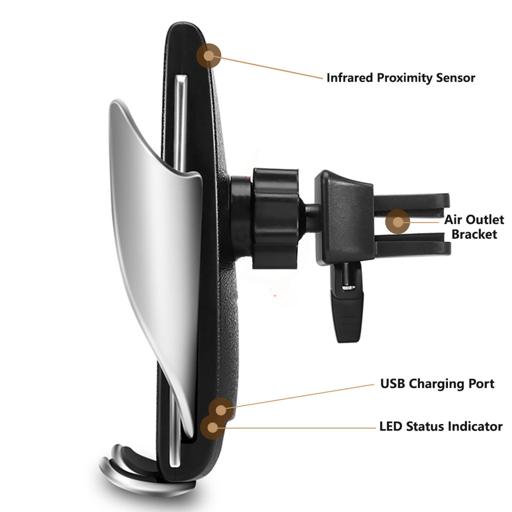 Automatic Clamping Wireless Car Charger Mount 10W Quick Charge – Korve