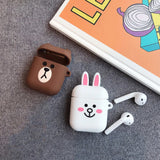 Cute Cartoon Characters Silicone Airpods 1/2 Case